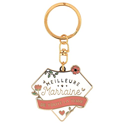 Manahia Porte clés Cadeau Marraine | Meilleure Marraine | Bijoux Marraine | Cadeau Baptême - Annonce Grossesse - Demande Marraine | Cadeau Noël Marraine - Anniversaire Marraine