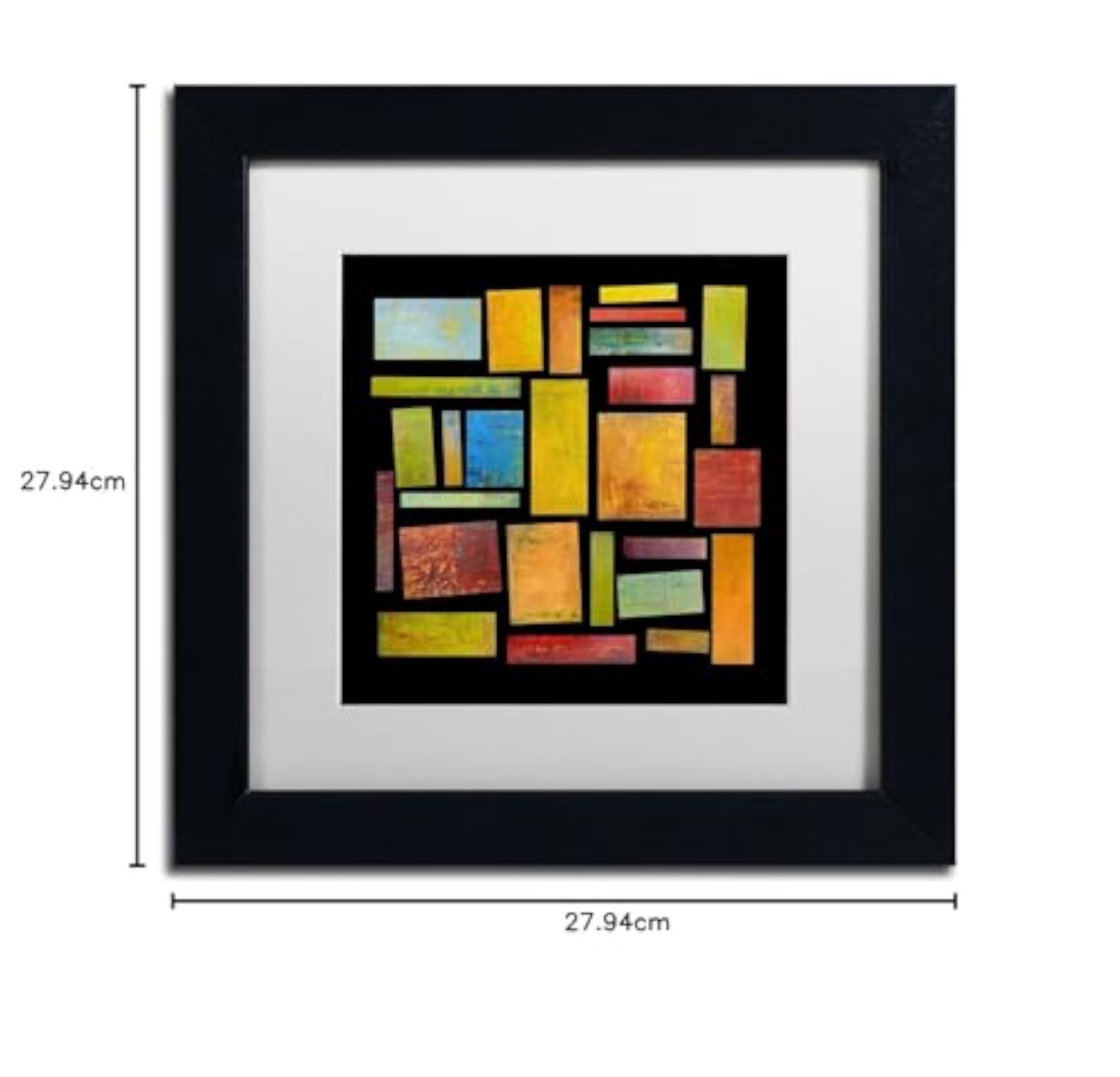 Building Blocks Four White Matte Artwork by Michelle Calkins