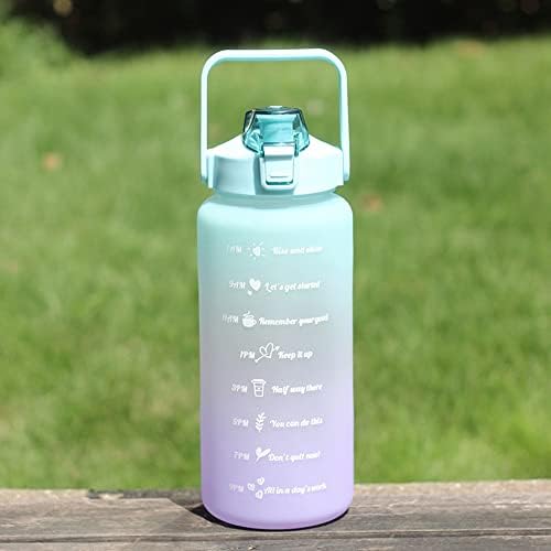 Snewvie Water Bottle, 1L Motivational Water bottle with Straw, Leak-Proof, Tritan BPA-Free, Time Marker, for School, Gym, Outdoor Sports