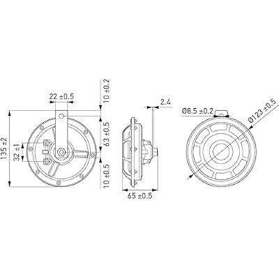 HELLA 003399801 Supertone 12V High Tone/Low Tone Twin Horn Kit with Red Protective Grill, 2 Horns