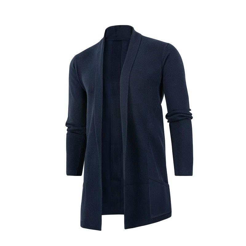 Cárdigan para hombre de punto estilo europeo chaqueta de abrigo para otoño 3
