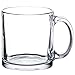 Libbey Crystal Coffee Mug Warm Beverage Mugs Set of (13 oz) (6)
