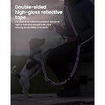 Hands Free Dog Leash, Multifunctional Crossbody Dog Leash, 5.9-9.5Ft Long Waist Belt with Car Seatbelt and Double-Sided Reflective Stitches for Medium and Large Dogs Walking, Jogging(Purple) - Image 6