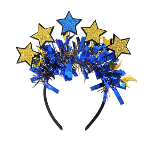 Dawutocap フェスティバル テーマ イード ヘアフープ 三日月星付き 女性用 子供 キラキラ ヘッドバンド 宗教的 社交 集会
