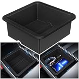 🚗【Verbessern Sie die Raumnutzung】Unsere maßgeschneiderte Armlehne Organizer für Tesla Model 3 Model Y kann die Konstruktionsfehler der geneigten Aufbewahrungsbox des Originalautos verbessern, Damit sich nicht alle Gegenstände bis zum Boden der Box stapeln, können Sie während der Fahrt leicht erfassen, was Sie brauchen.