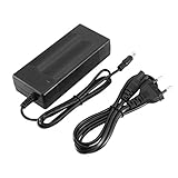 Material excelenteEl material de la carcasa del cargador está hecho de plástico ecológico de PVC, que es una de sus medidas de seguridad. Construido para durar. Este cargador para patinetes eléctricos soporta la carga rápida. Este es el sustituto ideal para el cargador.