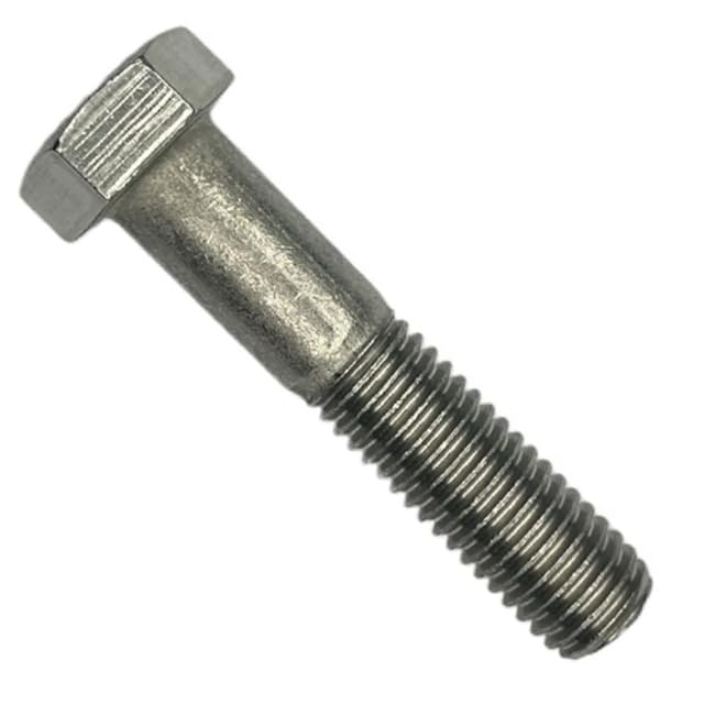 7/8"-14 x 6 Steel Hex Bolts, 18-8 Stainless Steel A2, Partially Threaded, Fine (5 Pack)