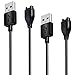 Kissmart for Fenix 6 6X 6S Pro Charger, 2-Pack Replacement Charging Cable Cord for Garmin Fenix 6 6X 6S Pro (2 Pack)