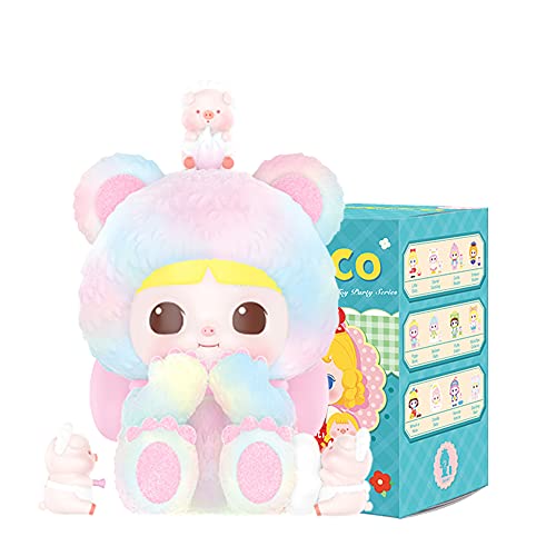 POP MART Minico Toy Party Series 1PC Blind Box Toy Box Bulk Popular Collectible Random Art Toy Hot Toys Cute Figure Creative Gift, for Christmas Birthday Party Holiday