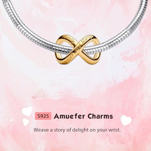 Image of Mothers Day Birthday Number Love Family Friendship Graduation Auntie Grandma Dad Mom Charms for Pandora Bracelets Necklaces, Gifts Women, for Anniversary Valentines Christmas