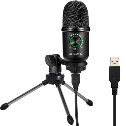 Usb Microphone, Metal Condenser Recording Microphone For Laptop Mac, Ps4 Or Windows Cardioid Studio Recording Vocals, Voice Overs, Streaming Broadcast And Youtube Videos, With Monitor Headphone Jack #TOP3