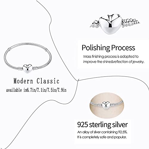 Image of Charm Snake Pattern Bracelet S925 Sterling Silver 18k Gold Plated, Rose Gold Snake Pattern Pandora Bracelet, Gift for Women