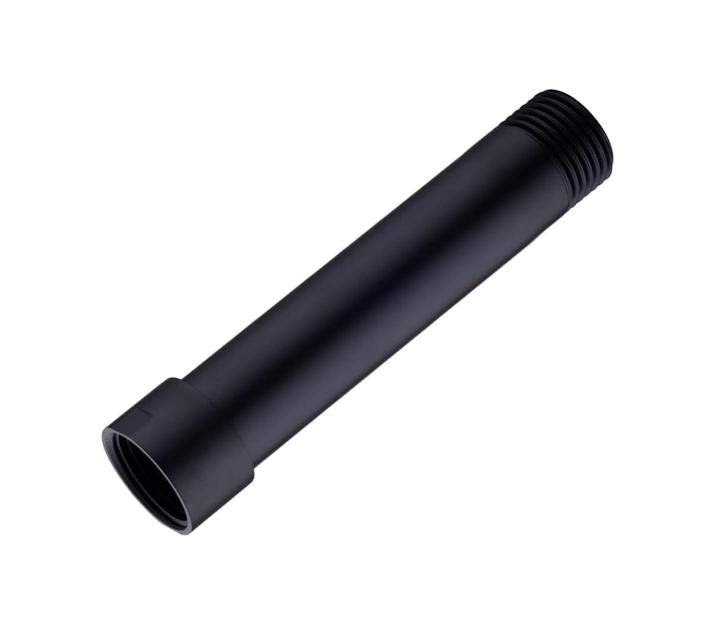 Ruda G1/2, czarna, 20 cm, przedłużająca do prysznika, słuchawka prysznicowa, ramię z stali