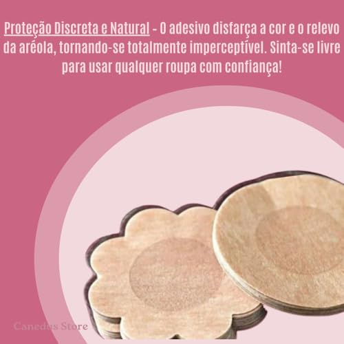 Kit 50 Protetores de Mamilo Adesivos, Minimalistas, Conforto, Discrição, Segurança para o Dia a Dia