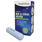 HealthWise Insect Bite and Sting Helper | Itch Relief | Fast Acting 5-7 Seconds | Non-Toxic, Natural Solution | Rechargeable Power |