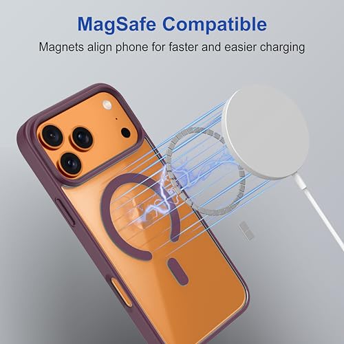 Image of amazon basics Back Case Cover for iPhone 17 Pro Max | Compatible for iPhone 17 Pro Max Back Cover | Scratch-Resistant Back Cover | Wine Red