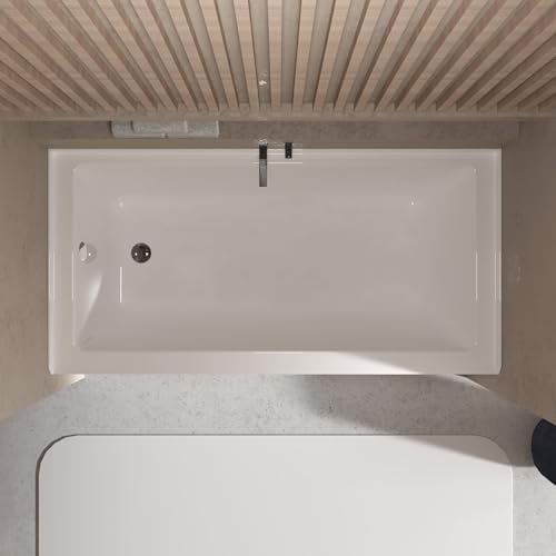 image for GarveeLife Acrylic Alcove Bathtub 60×32 Inch – Left Hand Drain & Ov