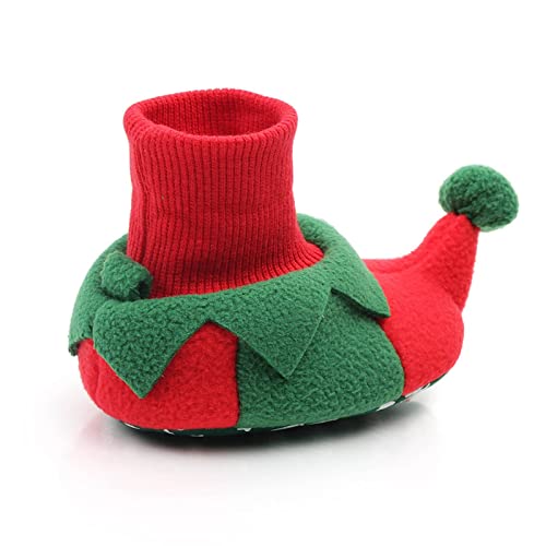 Slippers for Toddler Boys Infant Toddle Footwear Winter Warm Floor Shoes Soft Sole Indoor Warm Christmas Shoes3