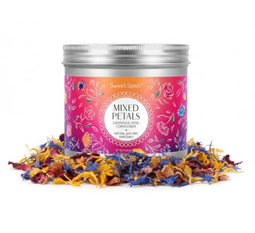 Sweet Spell Mixed Edible Flowers – Dried Rose, Cornflower &