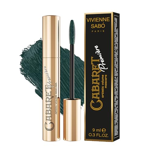 VIVIENNE SABÓ | Máscara de Pestañas Cabaret Premiere Volumen Verde | Efecto Panorámico | Cruelty Free | 9ml