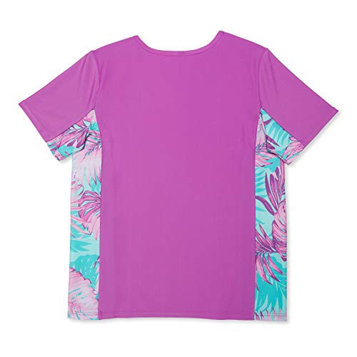 Image of Speedo Girls' Uv Swim Shirt Short Sleeve Printed Rashguard