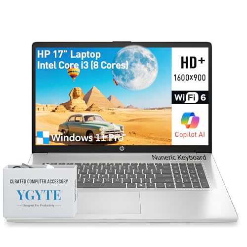 Laptop HP 17.3" Core i3 32GB RAM 1TB SSD Windows 11 Pro miniatura 1