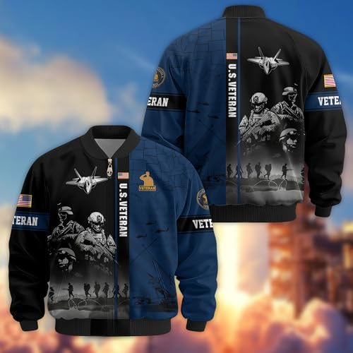 Veterans Jackets - Versatile Mens Outdoor Military Jacket, Patriotic Gift for Men Veterans2