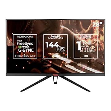 Monitor Gamer Pichau Centauri SPRO28, 28 Pol., IPS, 4K UHD, 1ms, 144Hz, FreeSync, G-Sync, HDMI/DP, PG-CTSP28-BL01