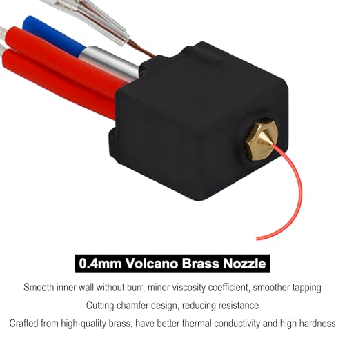 Image of 2PCS V5 J-Head Print Head Hotend with 2PCS 0.4mm Hardened Steel Nozzles and 2PCS Silicone Socks for Anycbic Kobra 2 /Kobra 2 Plus /Kobra 2 Max /Kobra 2 Pro /Kobra 2 Neo High Speed 3D Printer