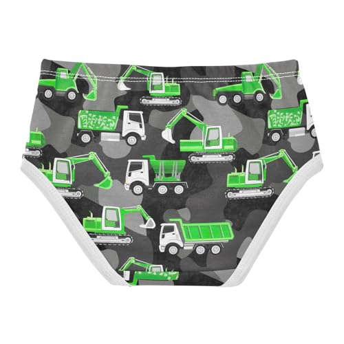 Joisal Cotton Toddler Girls Underwear Construction Vehicles Camo Panties for Girl Bright Kids Briefs Undies 2t2