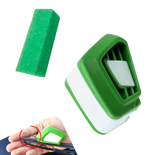 DACIRTY Car Windshield Wiper Regroover, ABS Quick Repair Windshield Wiper Blade Cutter Cleaning Tool, Portable Maintenance Accessory, Universal Fit for Most Cars (Green & White)