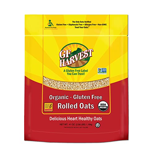 GF Harvest Gluten Free Organic Rolled Oats, 41 Ounce Bag