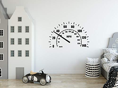 FSDS Car Wall Stickers Speedometer Décor - Art Car Wall Decor for Kids Rooms Boys Bedroom Office Art Wall Stickers Décor Home - Car Wall Stickers Men Race Car Wall Decorations