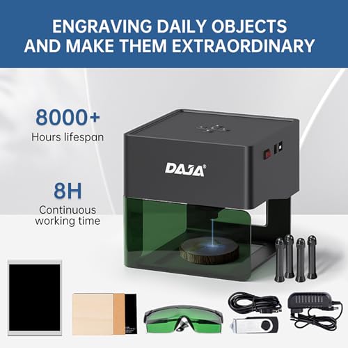 bosnyyds DJ6 Gravador a laser Marcação DIY Máquina de gravação portátil para DIY Artesanato Impresso