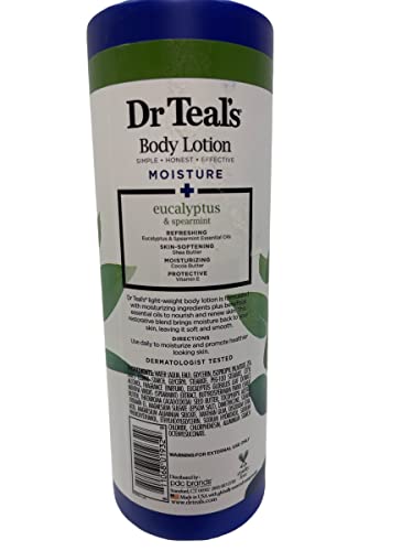 Thisnthat Lotion Bundle Dr Teals Moisture + Rejuvenating Eucalyptus & Spearmint Body Lotion Bundle: 2 18Oz Bottles Compatible With Tip Card #TOP3