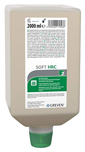 GREVEN SOFT HRC Flacon Vario 2000 ml avec poudre de noyau d'olive exfoliante