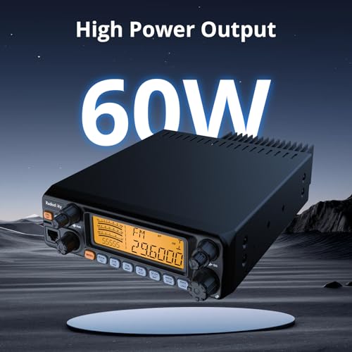 Radioddity QT60 Pro 10 Meter Radio SSB, AM, FM, PA, 60W High Power Amateur Ham Mobile Transceiver, Large LCD Display, RX & TX Noise Reduction, NOAA with Alert, with CTCSS/DCS, ASQ - Thumbnail 3