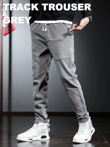 Image of Track Pant for Men || Track Pants || Plain Track Pant (Rib-Trackpant)