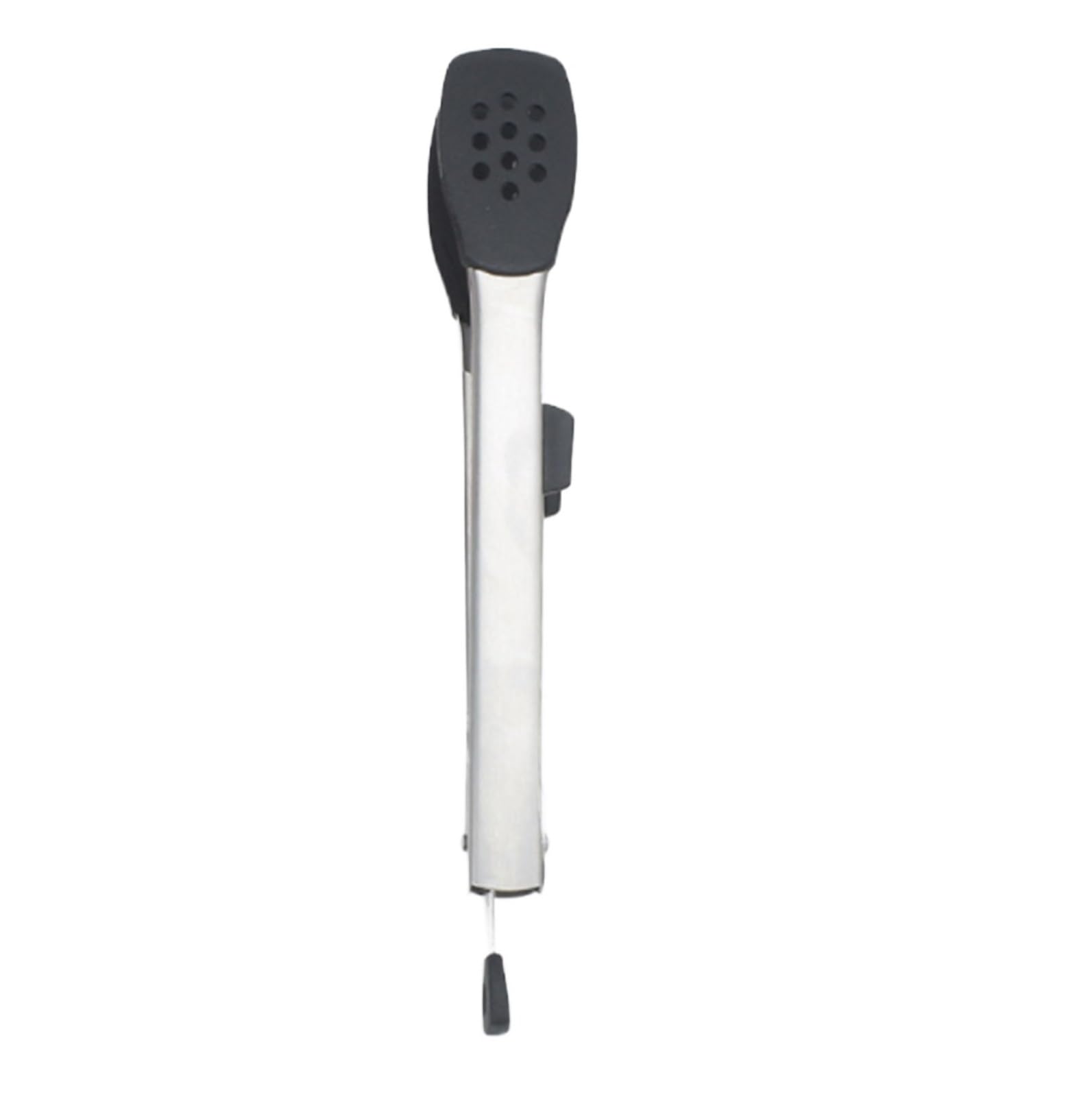 Küchenzange Grillzange Edelstahl-Grillzange, Silikon-Lebensmittelzange, Geeignet for Picknick, Camping, Lebensmittelzange Küchenutensilien(Black with feet)