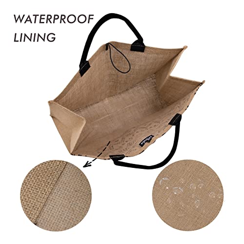 Image of Hibala Woven Large Beach Bag Straw Beach Tote Handmade Weaving Shoulder Tassel Bag Handbag