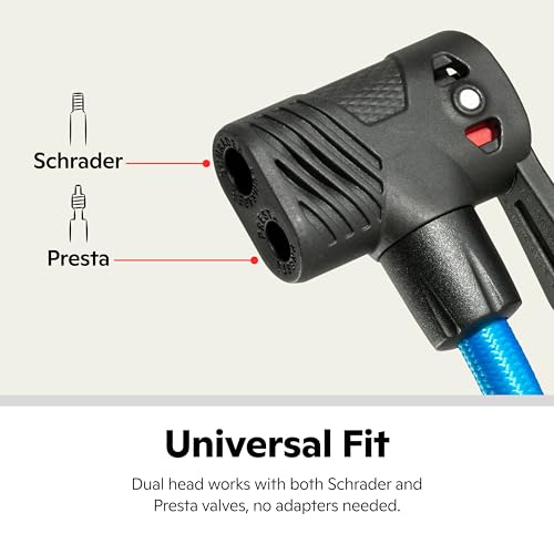 image for Schwinn Air Center Max Floor Bike Pump, Pressure Gauge, Pumps 100 Max 