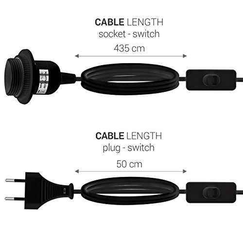 Portalámparas E27 con interruptor y cable de 5m para un control de iluminación versátil y cómodo 8
