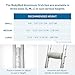 BodyMed Aluminum Crutches, Medium (Pair) - Adjustable Height (5'2
