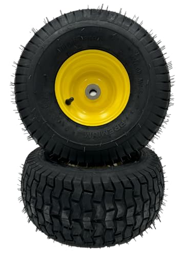 MAYITOP 15x6.00-6nhs Lawn Mower Tire for John Deere Tractor 100 and 300 Series,Replacement 15x6.00-6 Mower Tractor Front Tire Wheel Pack of 2