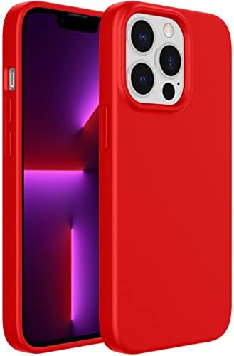 JETech Silicone Case Compatible with iPhone 13 Pro 6.1-Inch, Silky-Soft Touch Full-Body Protective Case, Shockproof Cover with Microfiber Lining (Black)