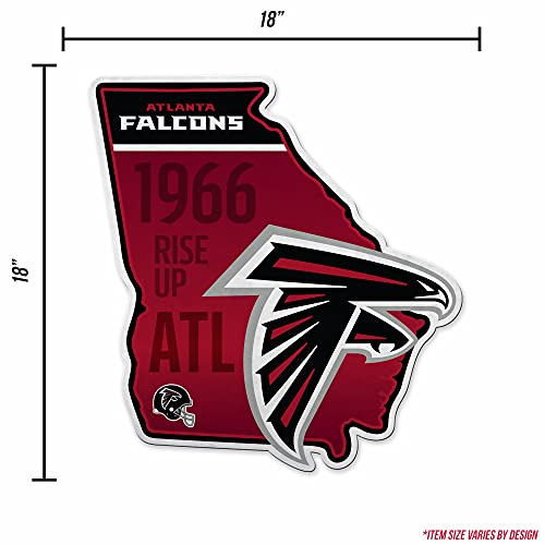 Image of Rico Industries NFL Football State Shape Shape Cut Pennant - Home and Living Room Decor - Soft Felt EZ to Hang