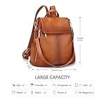 Kattee Women's Anti-Theft Backpack Purse Genuine Leather Shoulder Bag Fashion Ladies Satchel Bags - Image 3