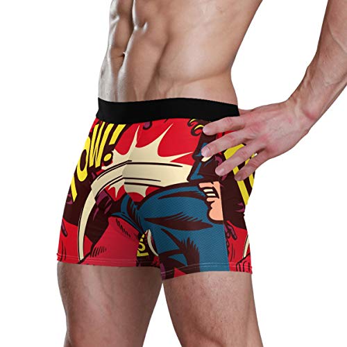 SUABO Men's Father's Valentines Boxer Briefs No Ride-up Comfortable Breathable 1 Pack Underwear3