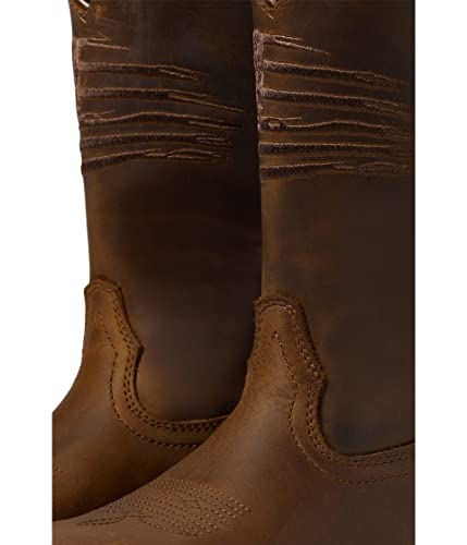 Image of Brown Square Toe Boots, Ariat Ladies Anthem Patriot
