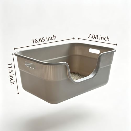 Caja sanitaria para gato con lados altos y entrada baja miniatura 2